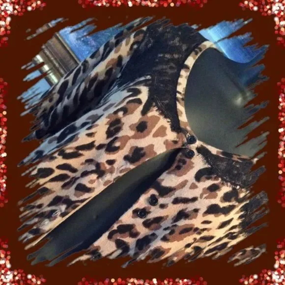 👀💞COVINGTON💞animal print sweater - Picture 3 of 4